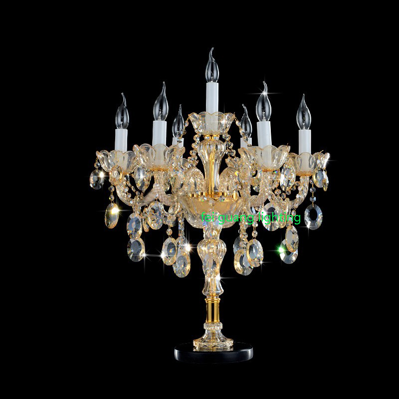 Candle Crystal Light Simple Wedding Room European Table Lamp Luxury Living Room Bedroom Bedside Creative Study Desk Lamp