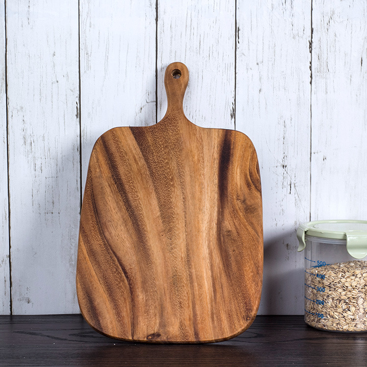 Chopping Blocks Kitchen Wood Food Plate Wooden Pizza Sushi Bread Whole Wood Tray Cutting Board No Paint8658662