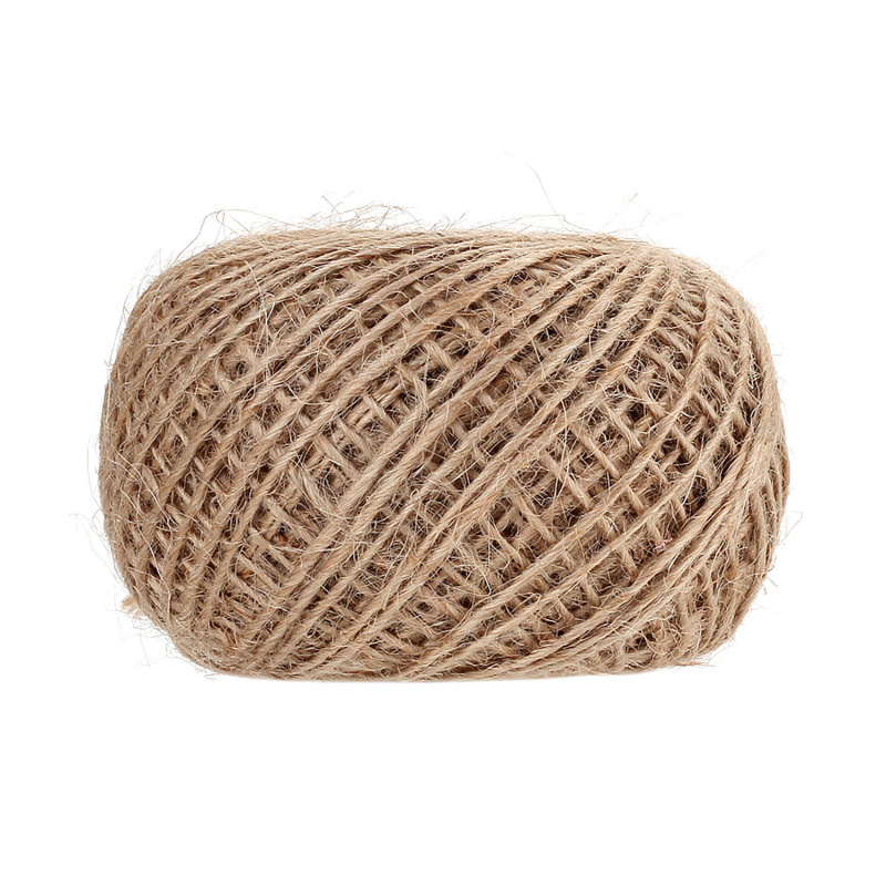 100M/Roll Natural Brown Jute Rope Twine String Cord Shank for DIY Scrapbooking Craft Making Jewelry Necklace Wedding Wrap Decor