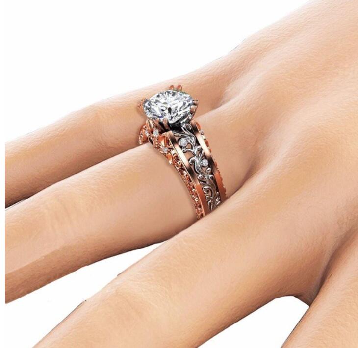 14K Gold Multi Color Topaz CZ Dia Wedding Ring Band | 2024 Jewelry