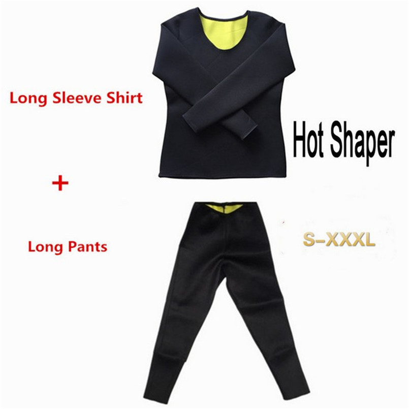 Neoprene shapers Long Sleeve TOP + Legging Sweat Sauna Slimming Women Fitness tights Tanks Vest Pants, Black
Neoprene shapers Long Sleeve TOP + Legging Sweat Sauna Slimming Women Fitness tights Tanks Vest Pants, Black
