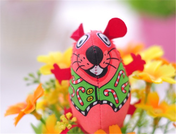 New sale high quality Cat Colorful Mouse shape Funny Toy children Canvas toys Pet Supplies T3I0067