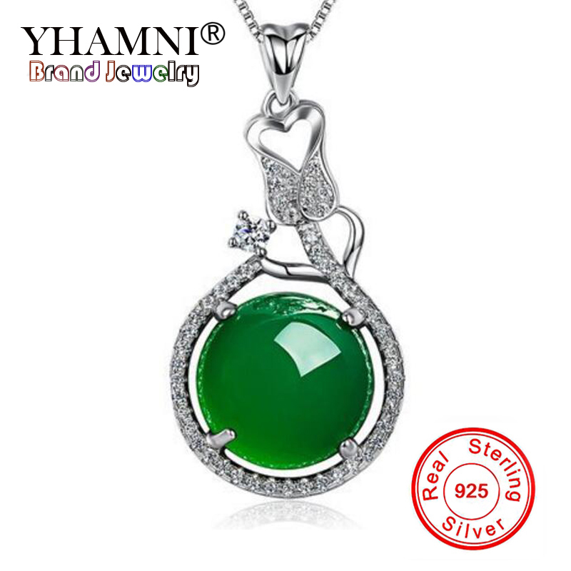 YHAMNI Fashion Real 925 Sterling Silver Jewelry Natural Gem Crystal Malay Green Pendants Necklaces Charms Jewelry Gift D360
YHAMNI Fashion Real 925 Sterling Silver Jewelry Natural Gem Crystal Malay Green Pendants Necklaces Charms Jewelry Gift D360