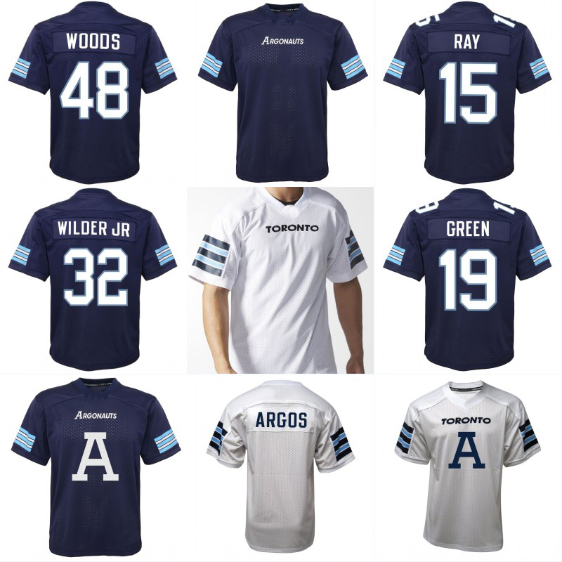 ARGOS TORONTO ARGONAUTS 19 SJ GREEN 32 Wilder Jr 48 Bear Woods 15 Ray "A" Football Jerseys 2018 New Double Stiched Name & Number, #19 blue
ARGOS TORONTO ARGONAUTS 19 SJ GREEN 32 Wilder Jr 48 Bear Woods 15 Ray "A" Football Jerseys 2018 New Double Stiched Name & Number, #19 blue