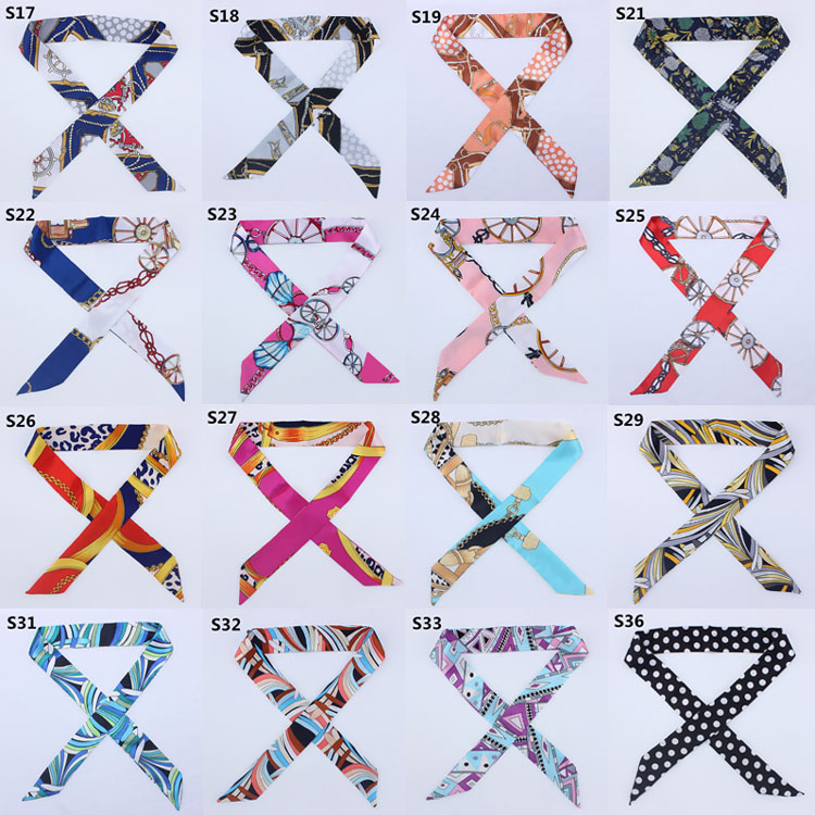 100*4cm 44 colors 100pcs High-end woman Fashion Designs Tied Bag Scarf ladies Small Bow Ribbon Headscarf Silk Scarves Wrap
100*4cm 44 colors 100pcs High-end woman Fashion Designs Tied Bag Scarf ladies Small Bow Ribbon Headscarf Silk Scarves Wrap