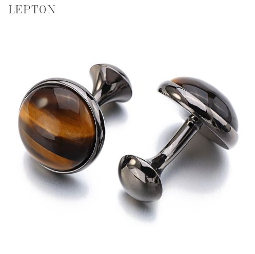 Low-key Tiger-eye Stone Cufflinks for Mens Gold Color Plated Lepton High Quality Round Stone Cuff links Best Gift
Low-key Tiger-eye Stone Cufflinks for Mens Gold Color Plated Lepton High Quality Round Stone Cuff links Best Gift