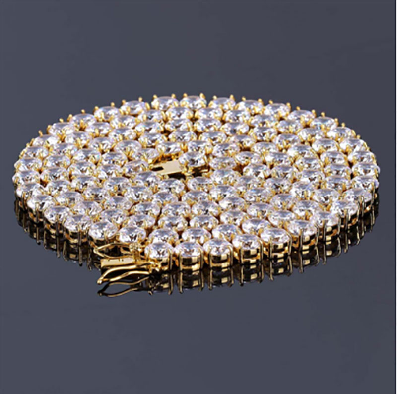 Hip hop 6mm Tennis Chain Cubic Zirconia 14K Gold Silver Finish Round 20-30inch Chain Necklace for Men and Women Top Quality Jewelry
Hip hop 6mm Tennis Chain Cubic Zirconia 14K Gold Silver Finish Round 20-30inch Chain Necklace for Men and Women Top Quality Jewelry