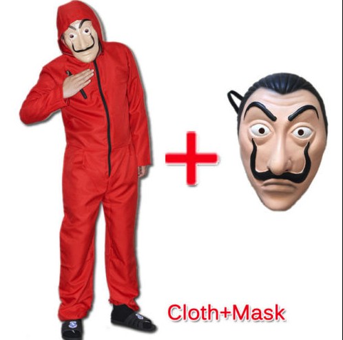 Salvador Dali La Casa De Papel Money Heist Cos Jumpsuit Mask Costume Cosplay, Black;red
Salvador Dali La Casa De Papel Money Heist Cos Jumpsuit Mask Costume Cosplay, Black;red