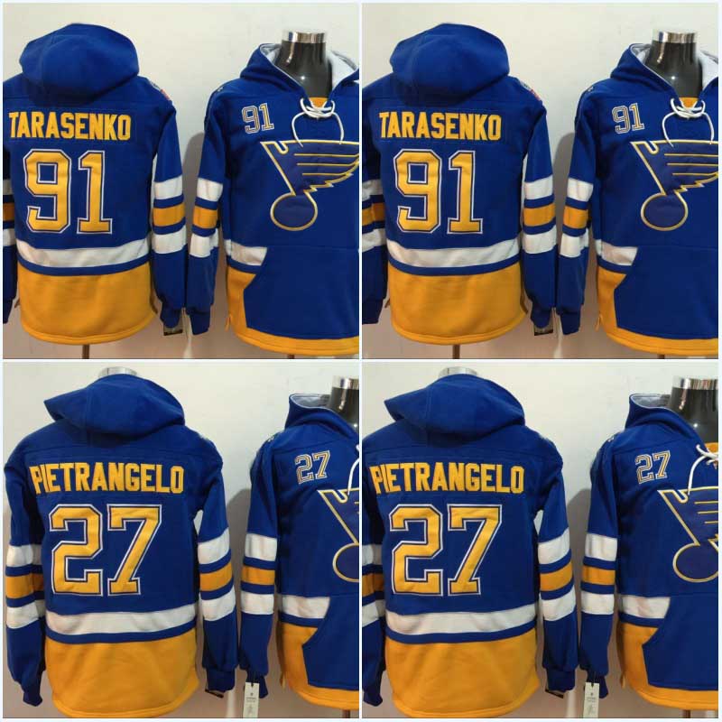 Mens St. Louis Blues Hoodie 27 Alex Pietrangelo 91 Vladimir Tarasenko Hoodie Sweater Hockey Jersey All Stitched High Quality Hoodie jerseys
Mens St. Louis Blues Hoodie 27 Alex Pietrangelo 91 Vladimir Tarasenko Hoodie Sweater Hockey Jersey All Stitched High Quality Hoodie jerseys