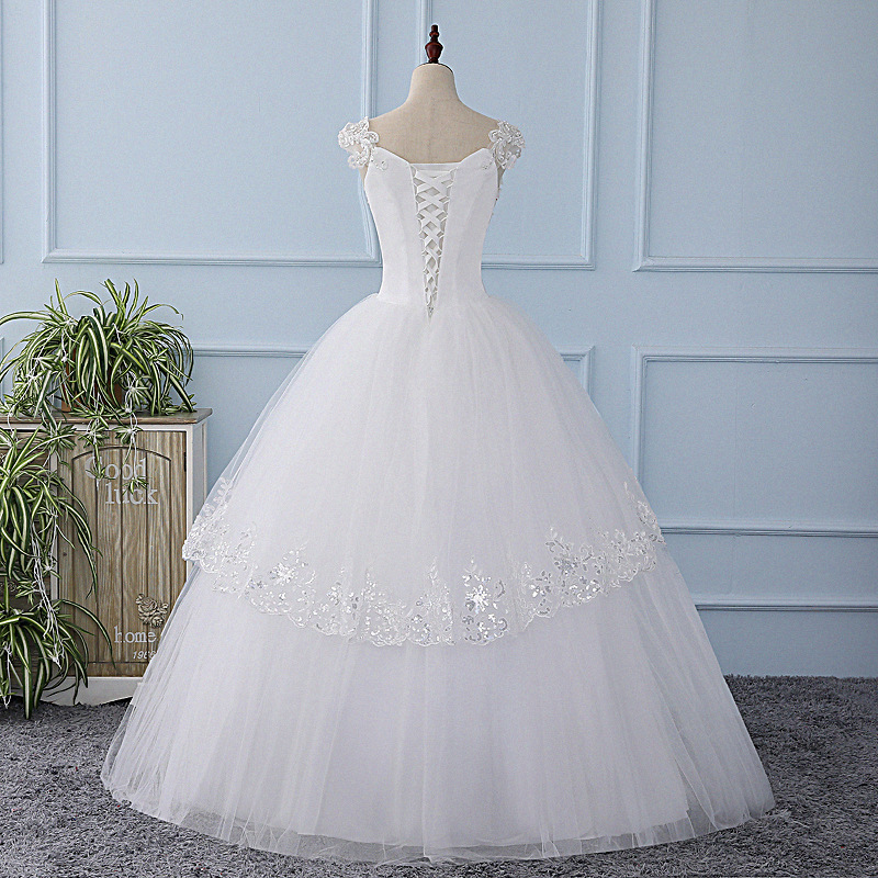 Real Photo Sexy Wedding Dress 2018 Cheap Ball Gown Bridal Gowns Customized Plus Size Wedding Gowns Tank Vestidos Novia