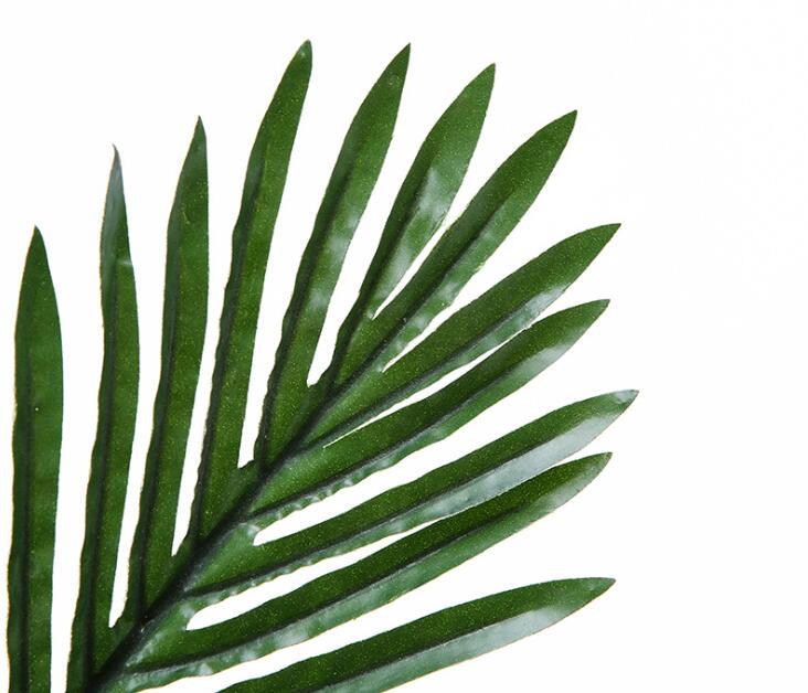Fake Palm Leaf Artificial Plastic Coconut Tree Leaves Green Plant DIY Plant for Wedding Home Decoration