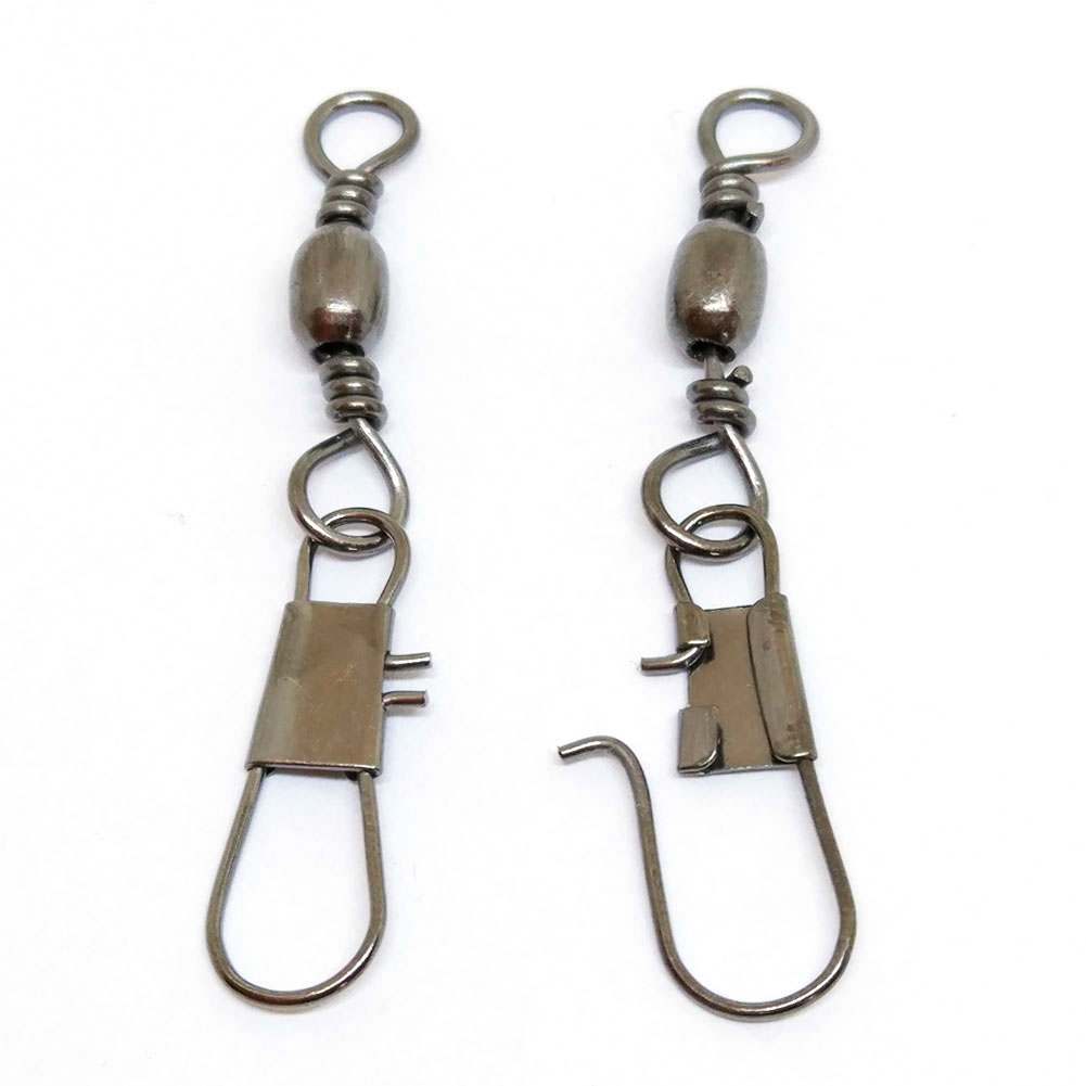 INFOF Brand 500pcs/lot Stainless Steel Barrel Swivel with Interlock Snap fishing swivel snap fishing hook accessories Wholesale
INFOF Brand 500pcs/lot Stainless Steel Barrel Swivel with Interlock Snap fishing swivel snap fishing hook accessories Wholesale