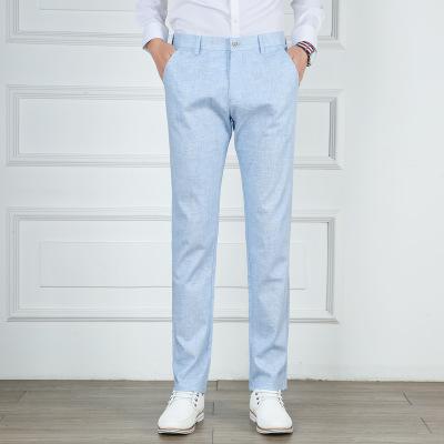2018 New Arrival Fashion Summer Linen Pants Men Breathable Casual Pants Comfort Mens Big Size Flax Trouser Male 40 L