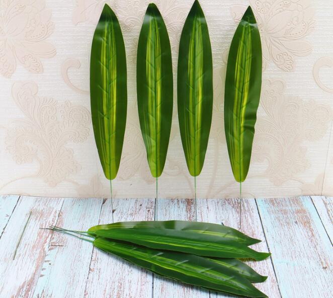 Artificial Plant Large Artificial Fake Monstera Palm Tree Leaves Green Plastic Leaf for Wedding DIY Table Decoration