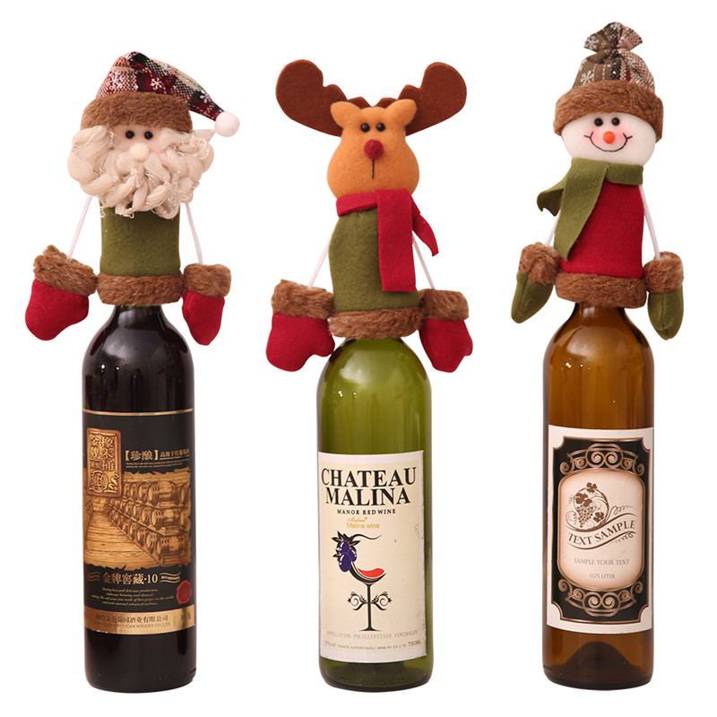 2018 Christmas Wine Bottle Cap Set Cover Christmas Decorations Hanging Ornaments hat Xmas Dinner Party Home Table Decoration Supplies
2018 Christmas Wine Bottle Cap Set Cover Christmas Decorations Hanging Ornaments hat Xmas Dinner Party Home Table Decoration Supplies