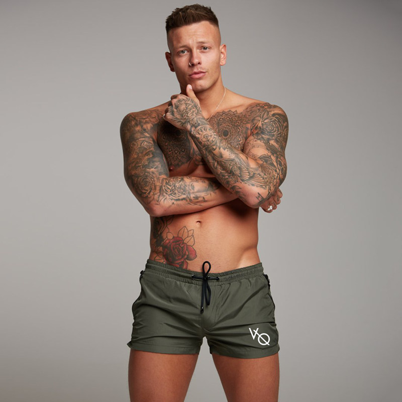 2018 New Mens Fitness Shorts Summer Cool Gyms Bodybuilding Joggers Beach Short Pants Men Slim Crossfit Workout Brand Sweatpants