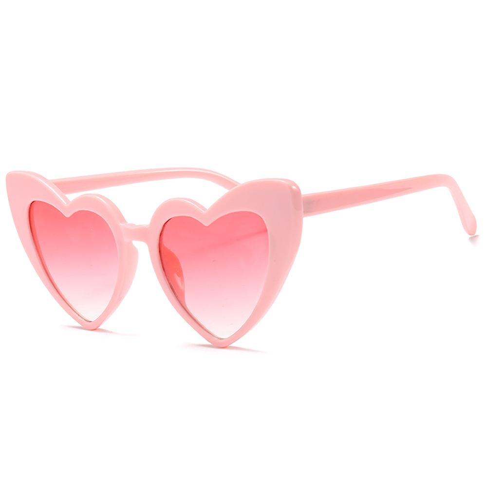 Love Heart Sunglasses for Women Fashionable Cat Eye Sunglasses Black Pink Red Heart Shape Sun Glasses for Men Uv400