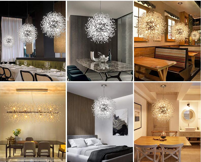 Modern Chandelier Lights Crystal Chandeliers Lighting Fixtures Chain Hanging Pendant Lamps for Stairs Loft Light Fixtures