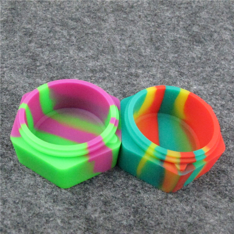 50PCSDHL Silicone Non stick Jars Dab Container Honeybee Silicon Case For Vaporizer Oil Solid 26ML FDA Food Grade Silicone Box Wax