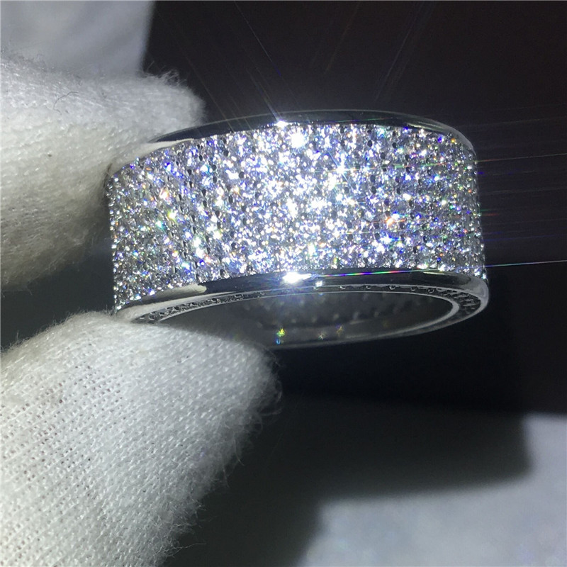 2017 New Women Fashion jewelry Full 320pcs Diamonique Cz White Gold Filled Engagement wedding band ring for women Gift
2017 New Women Fashion jewelry Full 320pcs Diamonique Cz White Gold Filled Engagement wedding band ring for women Gift