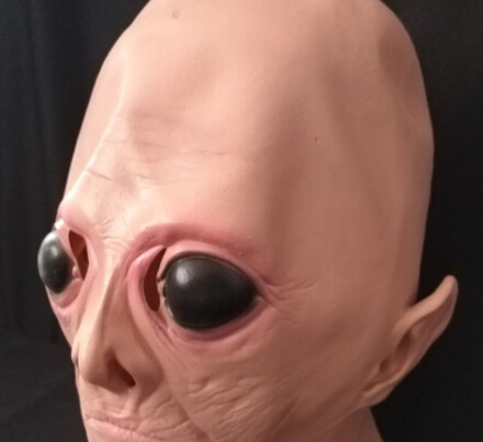 Alien Mask Carnival Halloween Big Eye Alien Mask Scary Festival Party Cosplay Costume Supplies Full Face Breathable Alien