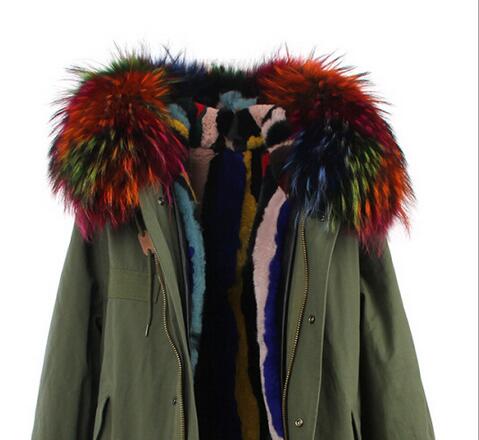 Jazzevar multicolour raccoon fur trim women fur jacket multicolour rabbit fur lining army green canvas mini parkas UK USA, Choose the model
Jazzevar multicolour raccoon fur trim women fur jacket multicolour rabbit fur lining army green canvas mini parkas UK USA, Choose the model