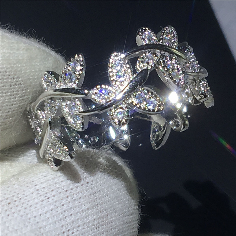 Fashion cute Butterfly ring 925 Sterling silver Diamonique Cz Engagement wedding band rings for women men Jewelry
Fashion cute Butterfly ring 925 Sterling silver Diamonique Cz Engagement wedding band rings for women men Jewelry