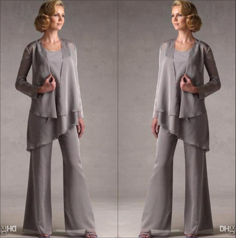 Three Piece Chiffon Mother of the Bride Pant Suits Layered Long Jackets Long Sleeves Mother Plus Size Wedding Guest Dresses BA9468
Three Piece Chiffon Mother of the Bride Pant Suits Layered Long Jackets Long Sleeves Mother Plus Size Wedding Guest Dresses BA9468