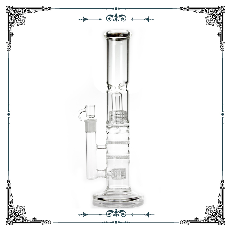 New straight bong glass water pipes with double honeycomb perc and birdcage perc oil rigs bongs pipe heady water bongs 
New straight bong glass water pipes with double honeycomb perc and birdcage perc oil rigs bongs pipe heady water bongs