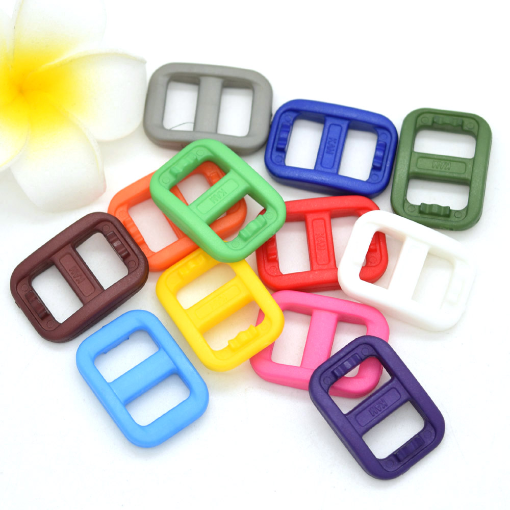 100pcs/lot 3/8" Colorful Plastic Slider Tri-Glide Adjust Buckles Backpack Straps Webbing 10.5mm
100pcs/lot 3/8" Colorful Plastic Slider Tri-Glide Adjust Buckles Backpack Straps Webbing 10.5mm