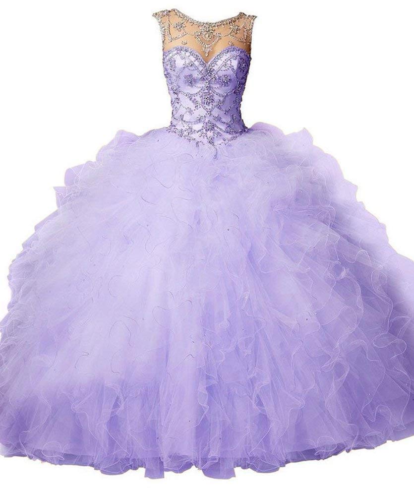 2018 New Sexy Beaded Crystals Ball Gown Quinceanera Dresses Ruffle Beaded Crystal Sweet 16 Prom Party Prom Gown, Same as picture
2018 New Sexy Beaded Crystals Ball Gown Quinceanera Dresses Ruffle Beaded Crystal Sweet 16 Prom Party Prom Gown, Same as picture