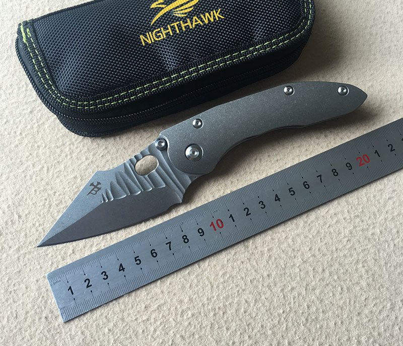 NIGHTHAWK borka Stitch Flipping s35vn blade Folding knife Titanium handle Tactical hunt outdoor camping survival Knives EDC tool
NIGHTHAWK borka Stitch Flipping s35vn blade Folding knife Titanium handle Tactical hunt outdoor camping survival Knives EDC tool