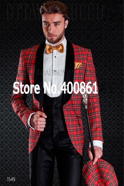 New Design Flower square lattice Shawl Lapel Wedding Men Suits Groom Tuxedos Men Party Groomsmen Suits (Jacket+Pants+Tie+Vest) NO:126, Same as image
New Design Flower square lattice Shawl Lapel Wedding Men Suits Groom Tuxedos Men Party Groomsmen Suits (Jacket+Pants+Tie+Vest) NO:126, Same as image