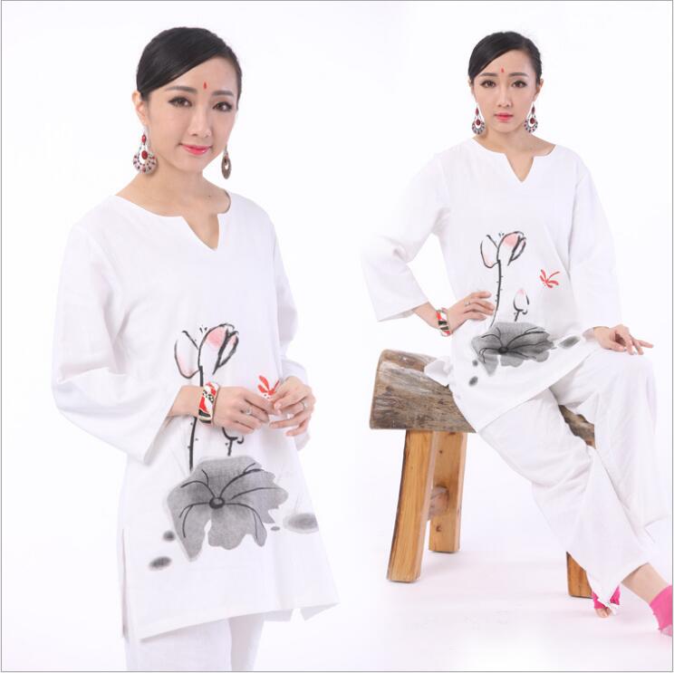 High-end Materials cotton hemp Tracksuits long sleeve Yoga set Jacket + Pants printing Ink Lotus Tai Chi Zen Yoga Linen Cotton muse suits, Green pants
High-end Materials cotton hemp Tracksuits long sleeve Yoga set Jacket + Pants printing Ink Lotus Tai Chi Zen Yoga Linen Cotton muse suits, Green pants