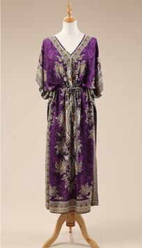 Asian Ethnic Clothing personalized travel holiday Beach dress India Nepali Thailand calico dress South East Asian Traditional special Dress