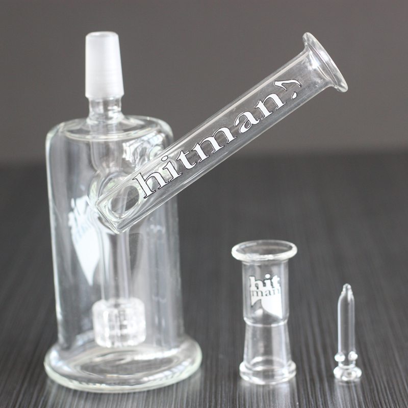 

New Real Image Hitman Mini Glass Bongs oil rigs Birdcage inline perc Smoking Pipe Dab Rigs Water Pipes Bong with 14mm male joint