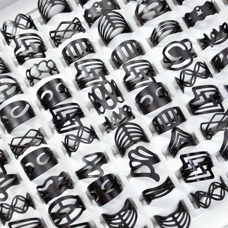 Vintage Matte Black Alloy Ring Gypsy Adjustable Finger Tattoo Rings Lots For Women Female Jewelry Wholesale LR4040
Vintage Matte Black Alloy Ring Gypsy Adjustable Finger Tattoo Rings Lots For Women Female Jewelry Wholesale LR4040