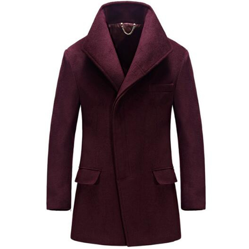 Plus Size 3XL 4XL New Arrival Wool Casual Men Down Collar Winter Jackets