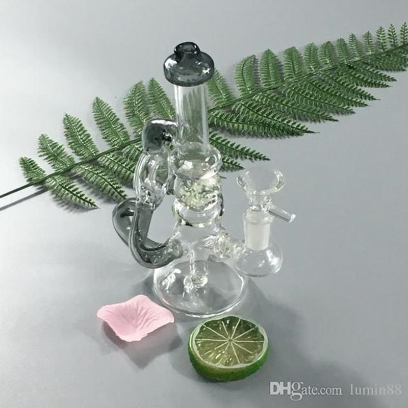 7.5 inch thermoluminescent ball recycler glass hookah with percolator 14 mm female connector (FC-015).
7.5 inch thermoluminescent ball recycler glass hookah with percolator 14 mm female connector (FC-015).