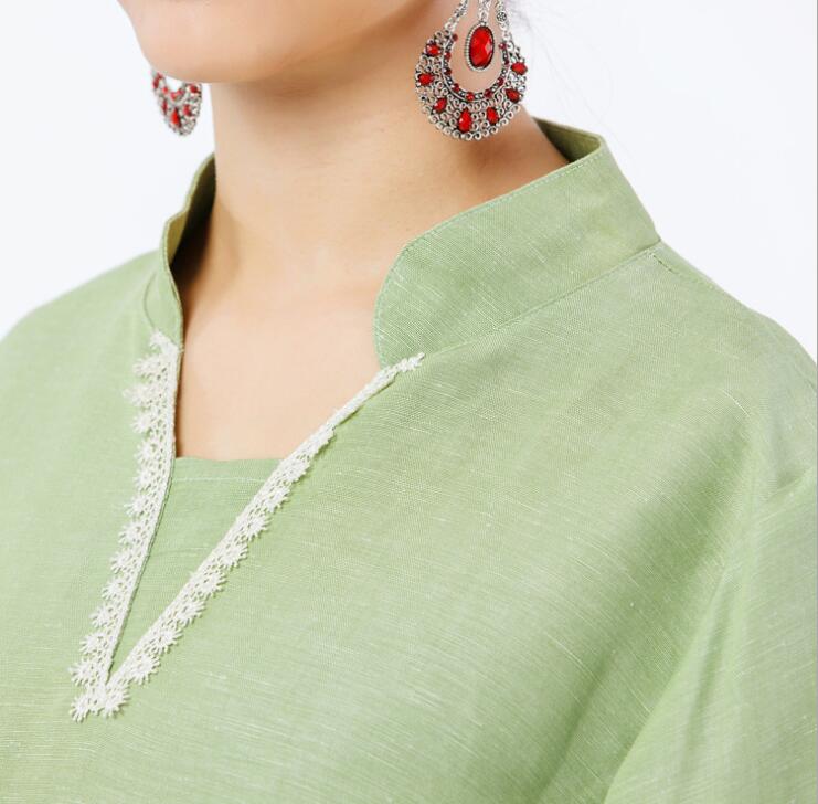 High quality Cotton linen Made India style yoga suits Top + Pants relaxed exercise uniform Buddhist sit in meditation Clothing