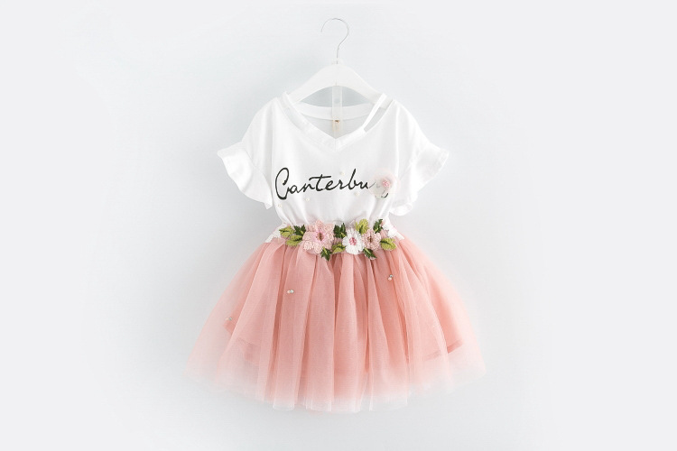 New Kids sets 100%Cotton short sleeve flower t shirt and skirt kids set causal summer girl kids clothing, Blue green
New Kids sets 100%Cotton short sleeve flower t shirt and skirt kids set causal summer girl kids clothing, Blue green