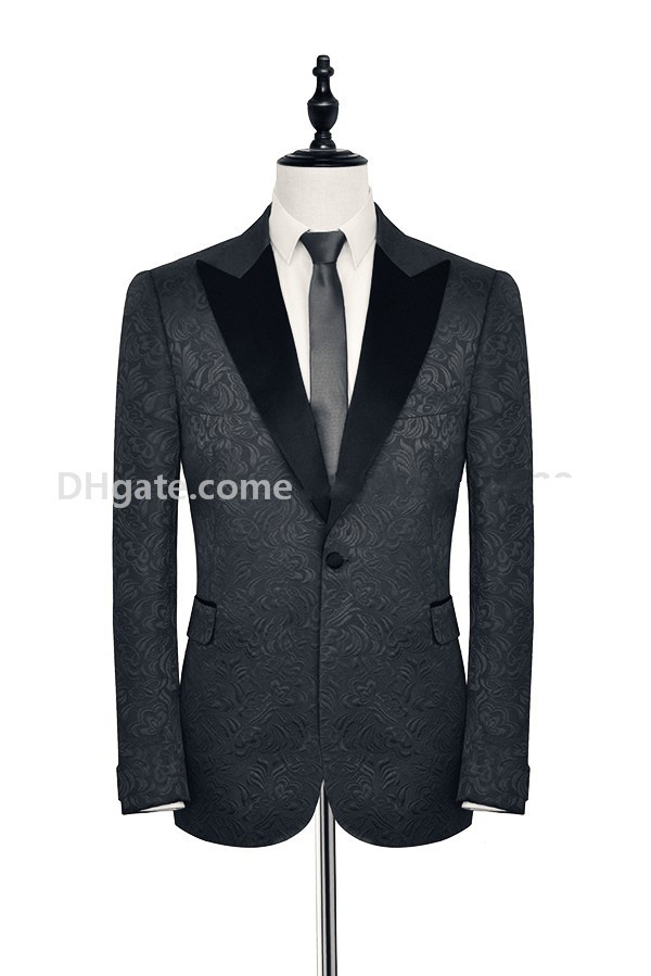 Custom Made Black Paisley Groom Tuxedos Peaked Lapel Side Vent Men Party Groomsmen Suits Mens Business Suits (jacket+Pants+Tie) NO;25, Same as image
Custom Made Black Paisley Groom Tuxedos Peaked Lapel Side Vent Men Party Groomsmen Suits Mens Business Suits (jacket+Pants+Tie) NO;25, Same as image