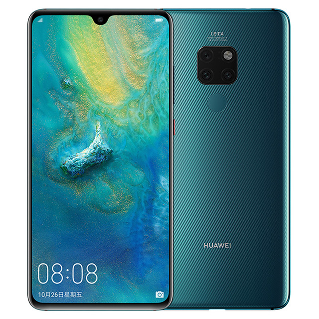 Original Huawei Mate 20 4G LTE Cell Phone 6GB RAM 64GB 128GB ROM Kirin 980 Octa Core HarmonyOS 6.53" Full Screen 24.0MP AI NFC 4000mAh Fingerprin