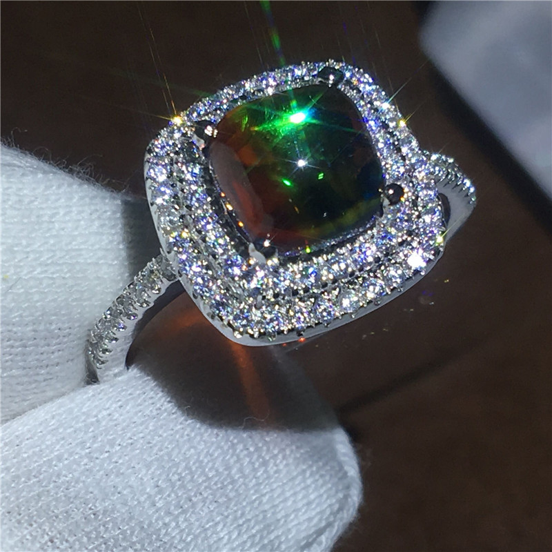 Wholesale Handmade Lovers 925 Sterling silver ring Colorful Ammolite Opal Cz Party wedding band rings for women festival Jewelry
Wholesale Handmade Lovers 925 Sterling silver ring Colorful Ammolite Opal Cz Party wedding band rings for women festival Jewelry