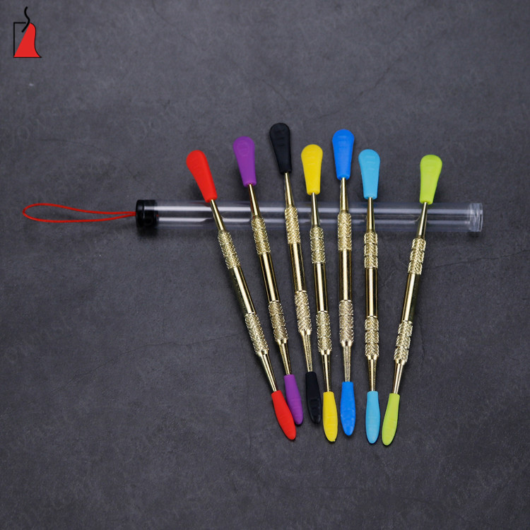 Silicone tip wax carving tools manufacturer smoking dabber tool custom dab spoon with dabs pen for wholesales
Silicone tip wax carving tools manufacturer smoking dabber tool custom dab spoon with dabs pen for wholesales