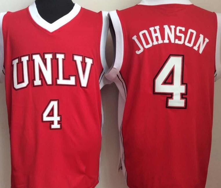 #4 Larry Johnson UNLV Uniforms Cheap NEDAVA Red College Jersey Stitched UNIVERSITY Retro Basketball Jersey Size S, Black 
#4 Larry Johnson UNLV Uniforms Cheap NEDAVA Red College Jersey Stitched UNIVERSITY Retro Basketball Jersey Size S, Black