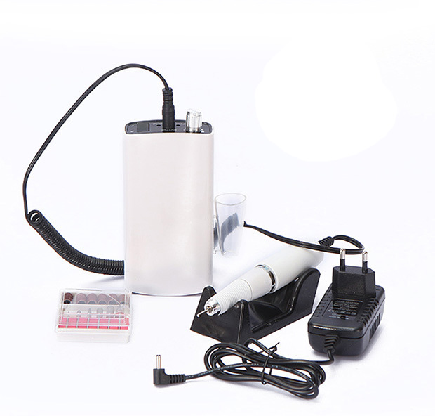 Rechargeable Portable 18W 30000RPM Electric Nail Drill Machine Acrylic File Manicure Pedicure Set