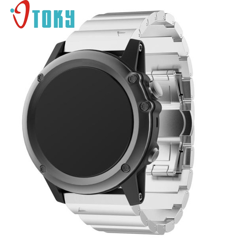 Hot Sale OTOKY Fabulous Metal Stainless Steel Watch Wrist Band Strap for Garmin 3/HR #freeshipping