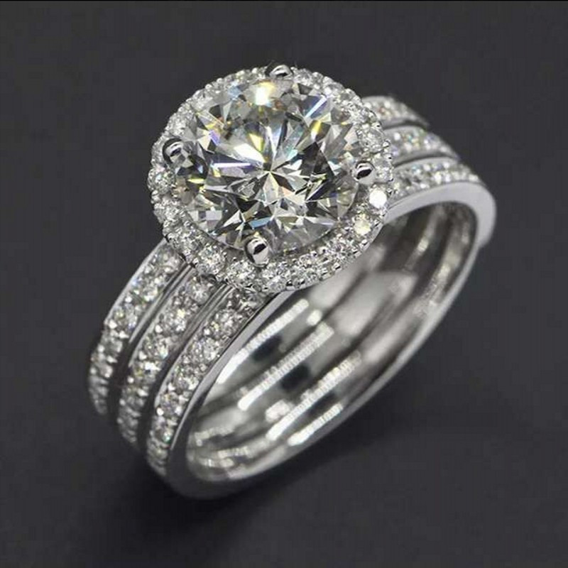 choucong Round cut 6mm Stone Diamond 10KT White Gold Filled Bridal Engagement Wedding Band Ring Set Sz 5-11
choucong Round cut 6mm Stone Diamond 10KT White Gold Filled Bridal Engagement Wedding Band Ring Set Sz 5-11