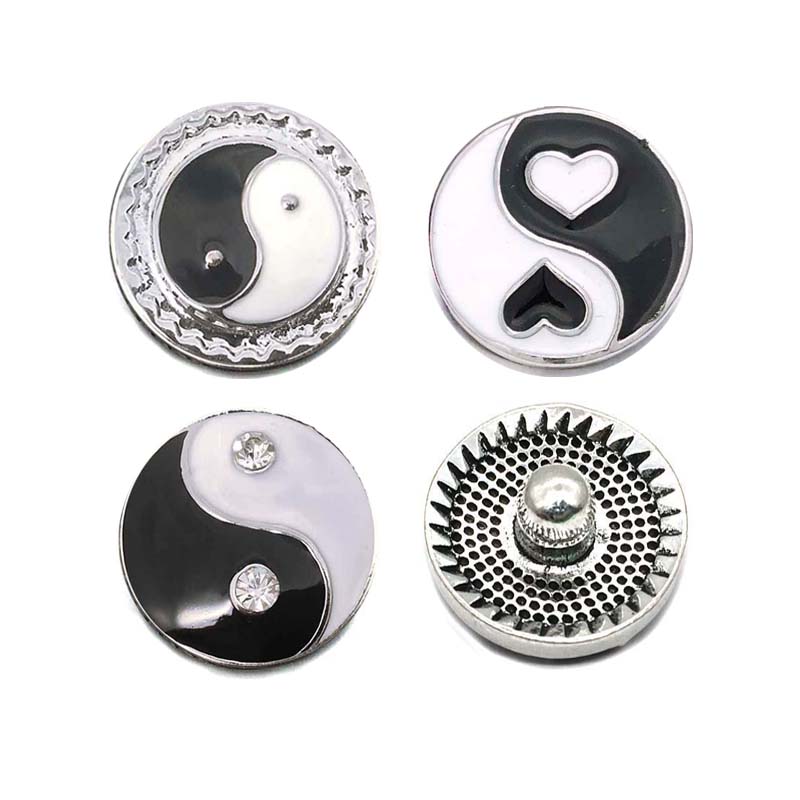 High qualit round Taiji W143 18mm 20mm rhinestone metal button for snap button Bracelet Necklace Jewelry For Women Silver jewelry
High qualit round Taiji W143 18mm 20mm rhinestone metal button for snap button Bracelet Necklace Jewelry For Women Silver jewelry